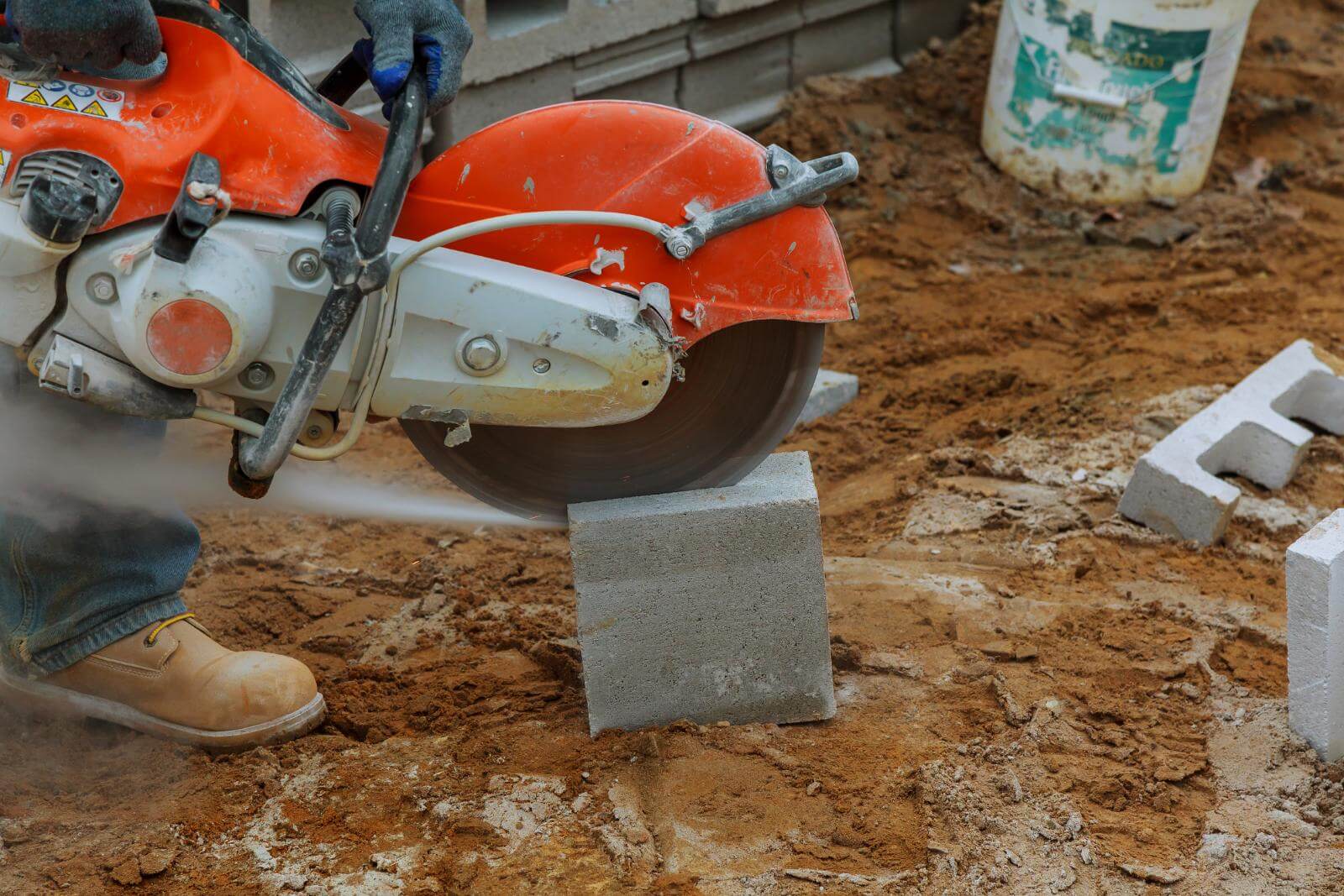 Cut core concrete